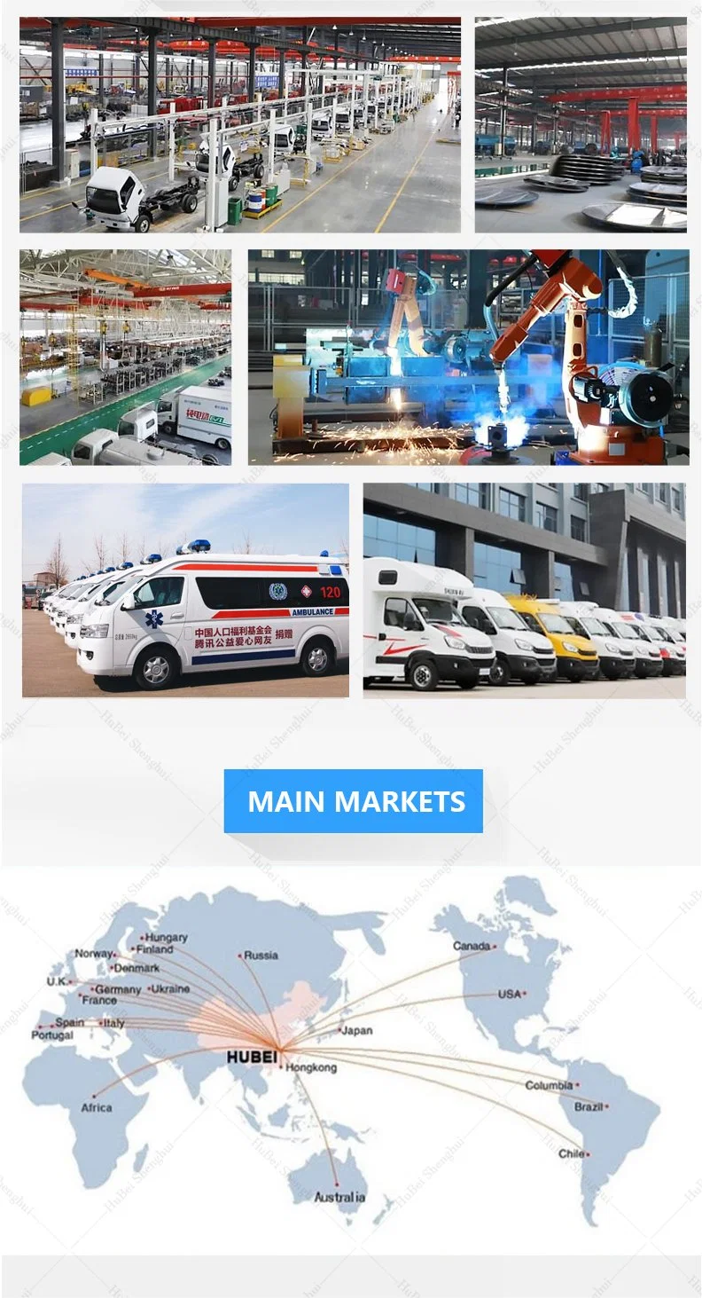 Jmc China Automatic ICU Hospital Patient Transport Medical Rescue Ambulance