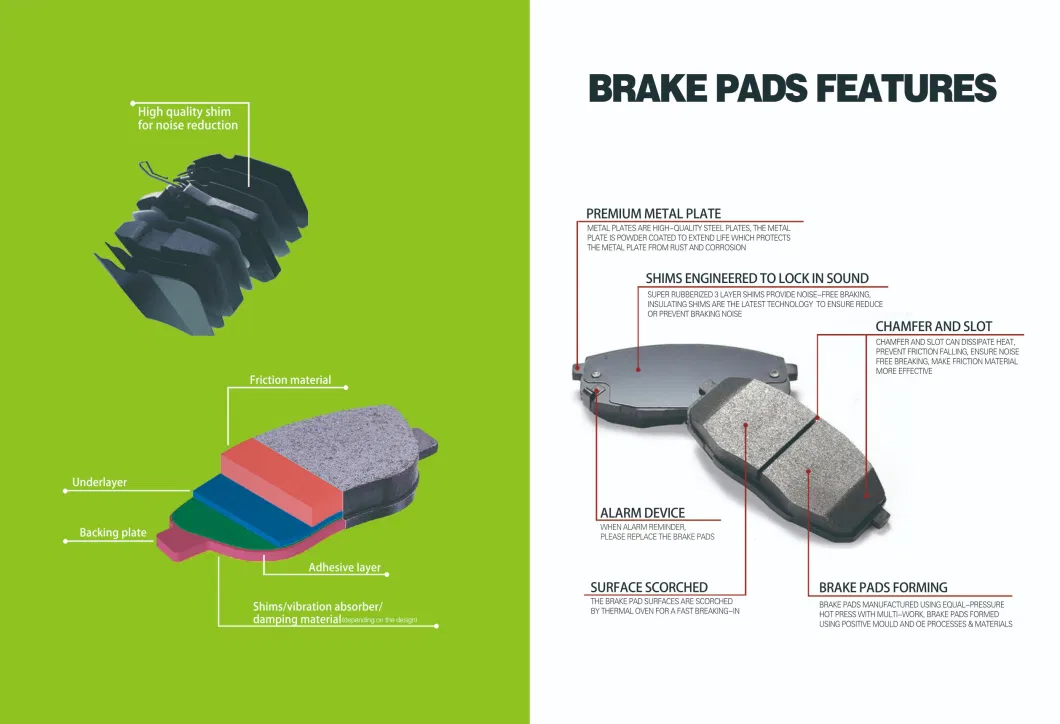 D929 Manufacturers Wholesale Auto Brake Pads High Quality Disc Brake Pads for Subaru Cars Brake Pads