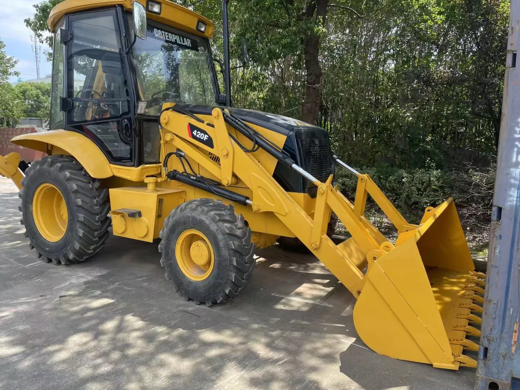 Original USA Used Cat 416e 420f 420f2 430f 430f2 Backhoe Loader Caterpillar 416e in Strong Working Condition