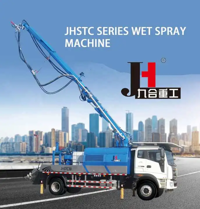 Hot Sale Manufacturer Jiuhe Brand Jhstc30 Wet Shotcrete Truck for with Foton Chassis Concrete Spraying Truck for Construction Site