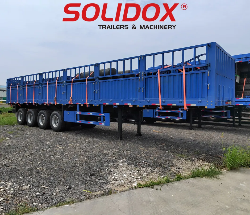 Special Vehicle Manufacturer 5 Axle Heavy Duty 80ton-90ton Fence/Stake Cargo Trailer for HOWO Shacman FAW Foton Tractor Trailer