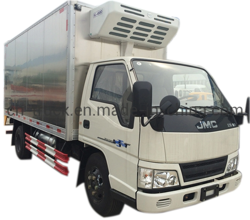 China New Jmc 3t 4ton Refrigerated Van Freezer Van Reefer Truck