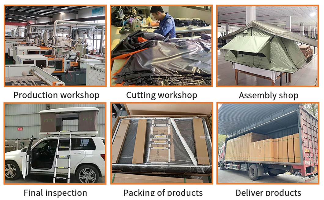 Factory Supply Aluminum Alloy Outdoor Camping Factory Direct Sales Car Roof Tent for Ssangyong