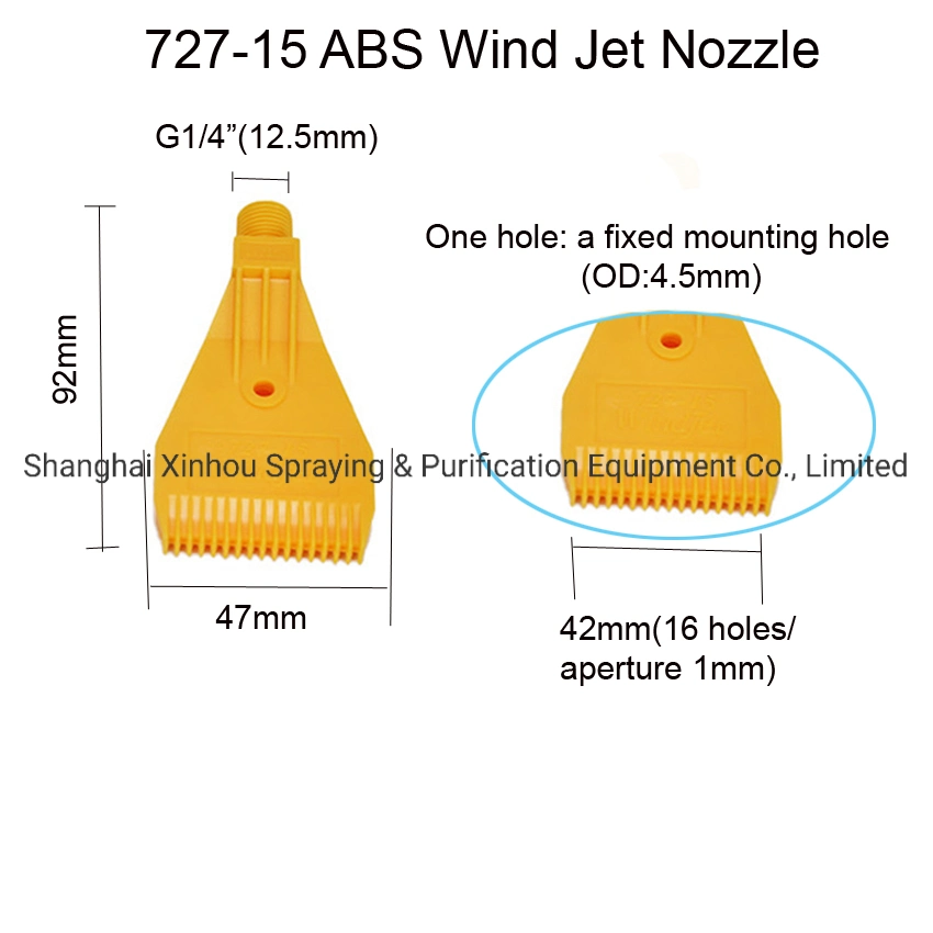 Plastic 727 Air Knife Wind Jet Blow off Air Jet Amplifier Nozzle