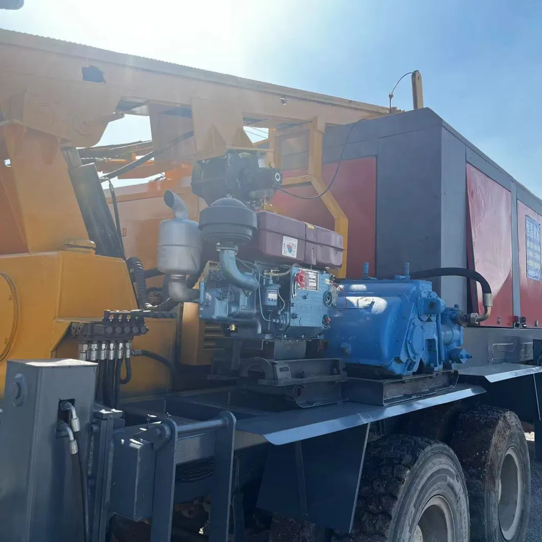 Truck Mounted Water Well Drilling Rig 300m Wh300 Air Compressor 25bar Truck 6*4 Wheel Personal Customization
