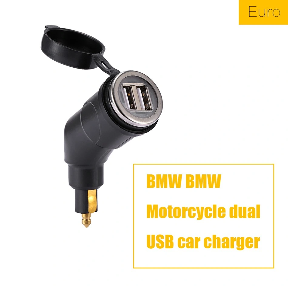 Motorcycle for BMW DIN Hella Socket Dual USB Charger for Phone