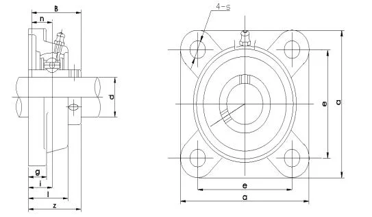 Manufacturer direct sales High Precision Flanged bearing unit UCF 300 series Pillow Blocks /Units Agricultural Machinery parts/Bearing Housing