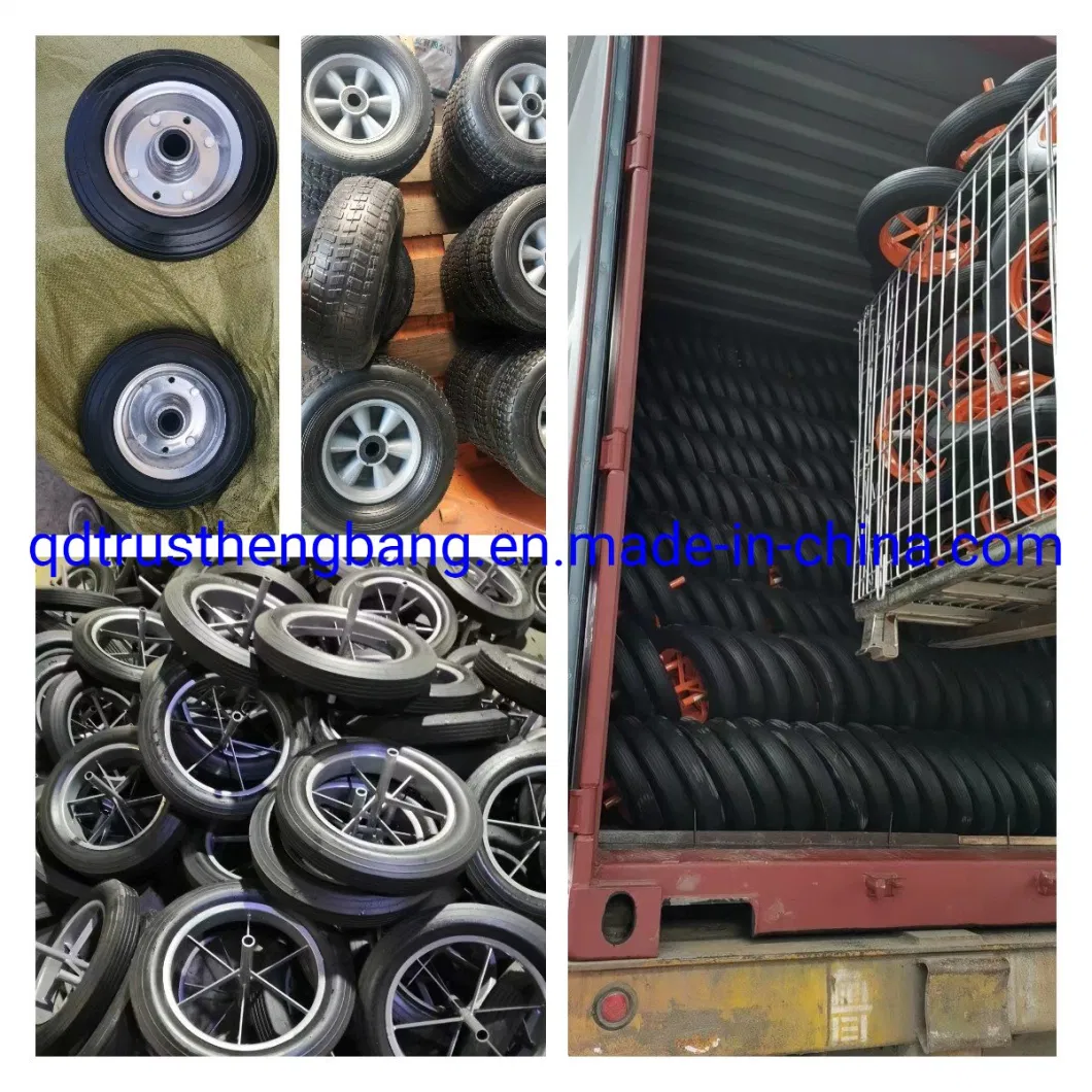 8&prime;&prime;x1.75&prime;&prime; Semi Pneumatic Rubber Replacement Tire 8&prime;&prime; Plastic Wheel for Lawn Mover Generator Air Compressor Utility Wagon Cart
