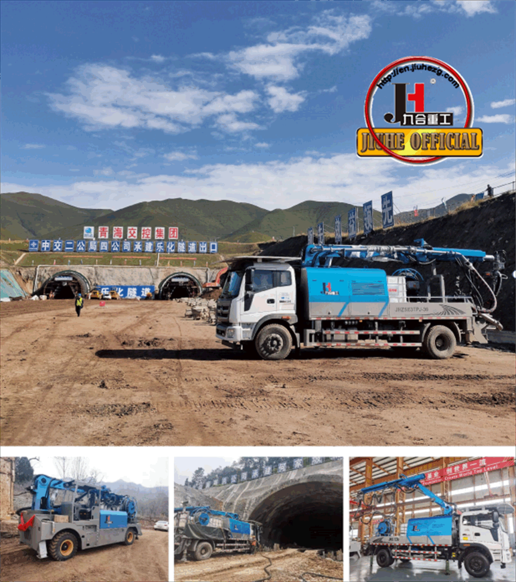 Hot Sale Manufacturer Jiuhe Brand Jhstc30 Wet Shotcrete Truck for with Foton Chassis Concrete Spraying Truck for Construction Site