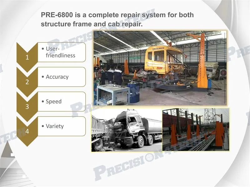 China Factory Precision Customized Truck Frame Machine and Bus Repair Equipment OEM Pre-6800