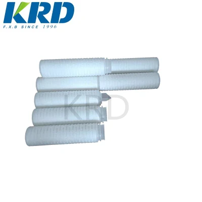 KRd Produttore cinese 20 pollici 1 micron PES Micro-poro membrana Filtro pieghettato