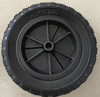 Ruota di ricambio in gomma semi-pneumatica da 8&prime;&prime;&prime;&prime; x 1,75&prime;&prime; per Carrello per carri utilitari con generatore di tosaerba e compressore d&prime;aria