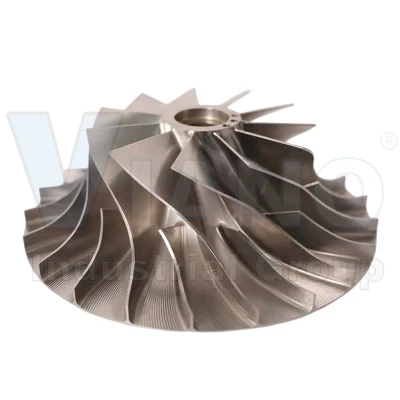 Fabbrica fornitura metallo lega di titanio turbina sottovuoto metallo Castigeneratore ruota Compressore Impelle Produttore fusione in titanio