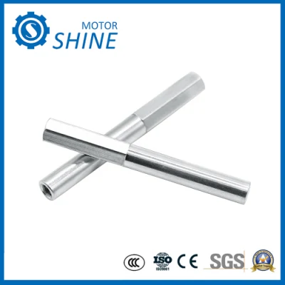 Connettore elettrico in ottone tornante CNC, albero di precisione in ottone