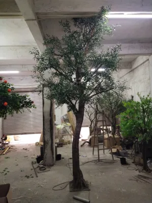 Artificiale Big Tree Factory Faux albero decorativo albero d&prime;Oliva artificiale Arredamento domestico