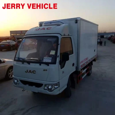 Prezzo di fabbrica 2ton 3,5m JAC Reefer Congelatore camion cassone Van Refirerator frigorifero camion refrigerato