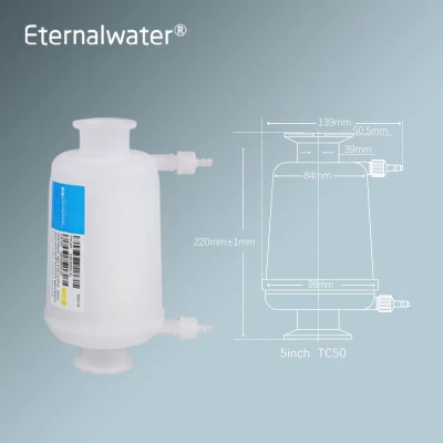 Cartuccia filtrante per capsula pieghettata monouso personalizzata OEM/ODM con membrana in PTFE