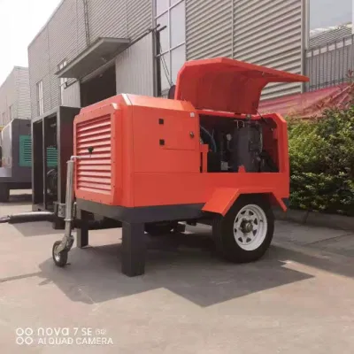 160cfm 8 bar 37kw 50 HP compressore d&prime;aria a vite diesel 160cfm Suppc50-8 Senza ruota