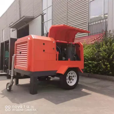 160cfm 8 bar 37kw 50 HP compressore d&prime;aria a vite diesel 160cfm Suppc50-8 Senza ruota
