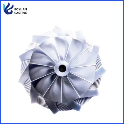 Lega di alluminio 6061 7075 T6 trattamento termico girante del compressore Billet Ruota per centro di lavorazione CNC a 5 assi