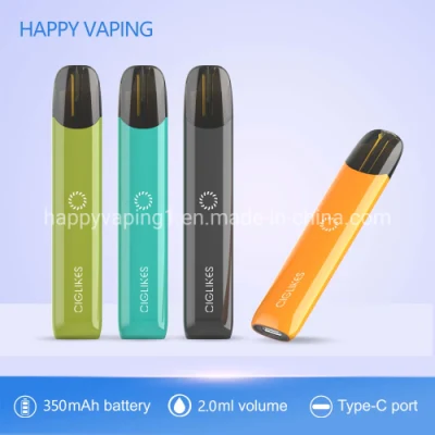 Penna vaporizzatore ad alte prestazioni Ciglikes all&prime;ingrosso Happy Vaping Nano Ceramic E cartucce per sigaretta in ceramica e per sigaretta