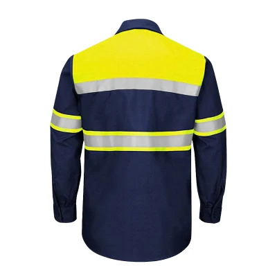 Produttore China Hi Vis Polo Shirt riflettente sicurezza manica lunga Camicie da lavoro