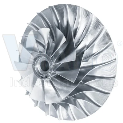 Fabbrica fornitura metallo lega di titanio turbina sottovuoto metallo Castigeneratore ruota Compressore Impelle Produttore fusione in titanio