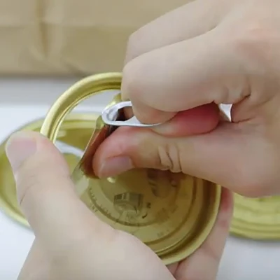 OEM EOE - anello in stagno per coperchio estremità aperte Per Ketchup CAN 401 oro stagno può coprire bobina stagnata EOE facile da aprire