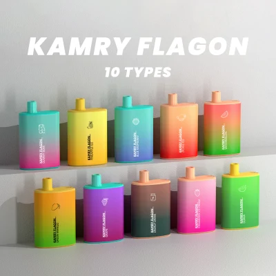 Kamry Flagon 2023 miglior vaporizzatore all&prime;ingrosso Vape OEM ODM 14ml 6000 Vape monouso barra di protezione
