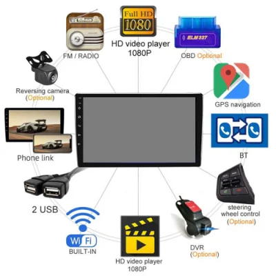 Navigazione GPS Autoradio 2DIN Car Audio Video Player HD Unità principale Android per BMW X3 E83 2004-12
