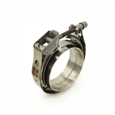  Scarico turbo a V in acciaio inox da 3 pollici a rilascio rapido Fascette stringitubo