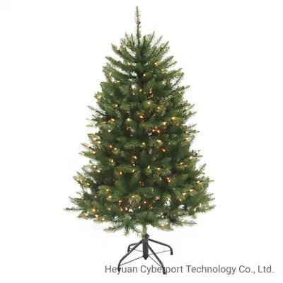 Fabbrica Natale decorazione 3FT artificiale Canadese Fir Grande albero piccolo Faux PVC albero di Natale verde