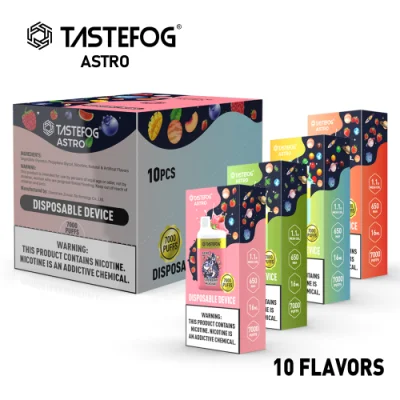 Tastefog Astro 7000 puffs ricaricabile massa e sigaretta Vape Online Negozio