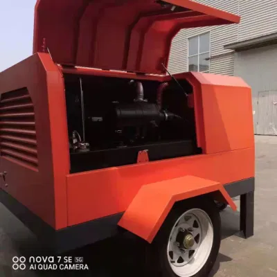 160cfm 8 bar 37kw 50 HP compressore d&prime;aria a vite diesel 160cfm Suppc50-8 Senza ruota