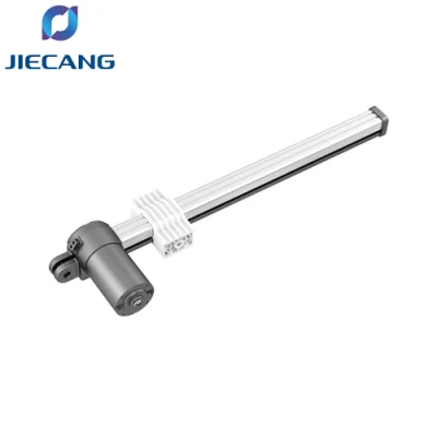 Presa di fabbrica Jiecang per uso domestico di piccole dimensioni, IP20 24 V 2000 n. Attuatore lineare elettrico CC telescopico a spinta per Smart Home