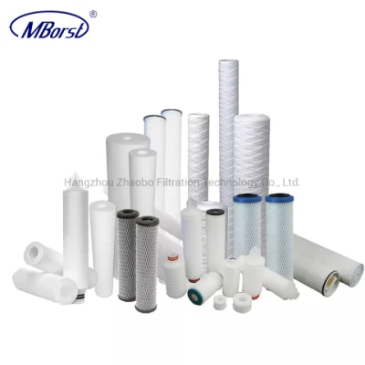 Cartuccia filtrante per acqua pieghettata Nylon6 da 10&quot; 40&quot; ad alte prestazioni 0.1/0.2/0.45 Micron per prodotti farmaceutici Semiconductor per alimenti e bevande con membrana idrofila
