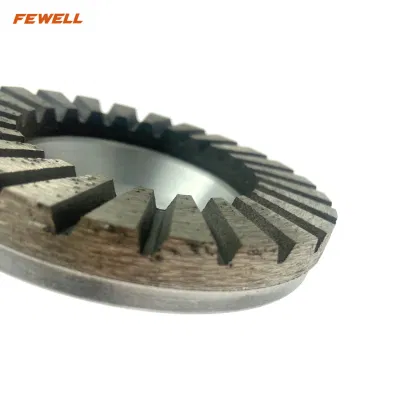Mola a tazza in alluminio Turbo Diamond per calcestruzzo granito