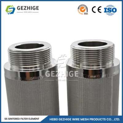 Gezhige Sinter Pous Metal Filter Produttori Sinter Square sintered Plastic Air Filtro 100 micron sinterizzato Cina 304 316L filtro in acciaio inox Cartucce