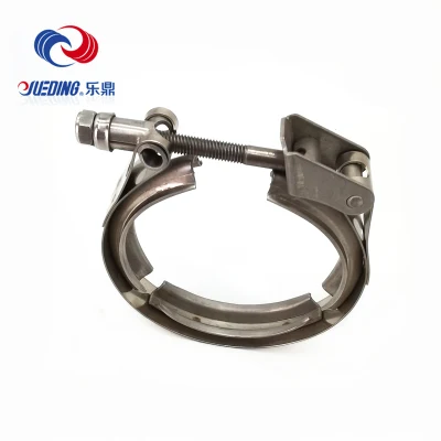 Scarico turbo a V in acciaio inox da 3 pollici a rilascio rapido Fascette stringitubo