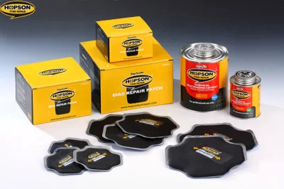 Kit di riparazione pneumatici di polarizzazione tubo di puntura gomma, patch a freddo radiale Toppa pneumatici