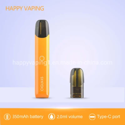 Penna vaporizzatore ad alte prestazioni Ciglikes all&prime;ingrosso Happy Vaping Nano Ceramic E cartucce per sigaretta in ceramica e per sigaretta