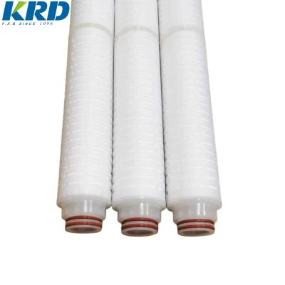 Cartuccia filtrante per acqua pieghettata in PP ad alte prestazioni KRd da 5 micron