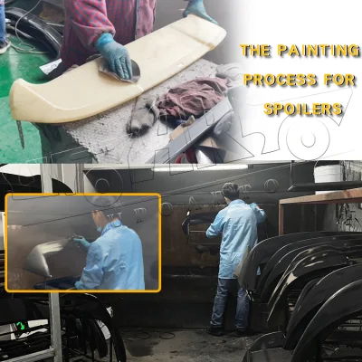 Spoiler per tetto posteriore in fibra di carbonio nero lucido per la vendita all&prime;ingrosso in fabbrica Audi Q5 2017+
