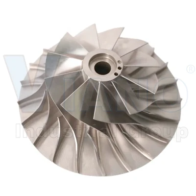 Fabbrica fornitura metallo lega di titanio turbina sottovuoto metallo Castigeneratore ruota Compressore Impelle Produttore fusione in titanio