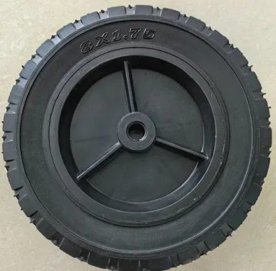 Ruota di ricambio in gomma semi-pneumatica da 8&prime;&prime;&prime;&prime; x 1,75&prime;&prime; per Carrello per carri utilitari con generatore di tosaerba e compressore d&prime;aria