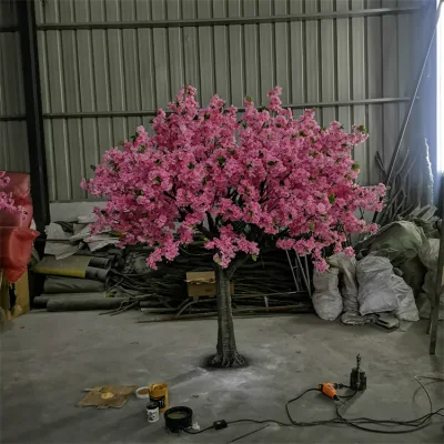 Factory Vendita a caldo gratuito campione di grande albero di legno di Falso artificiale Ciliegio fiore albero per decorazione domestica