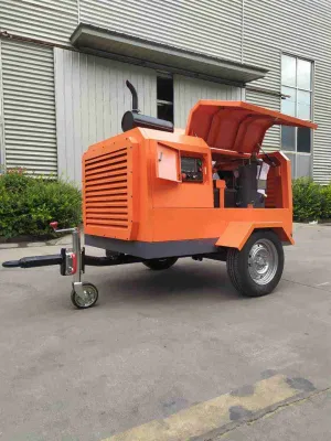 160cfm 8 bar 37kw 50 HP compressore d&prime;aria a vite diesel 160cfm Suppc50-8 Senza ruota