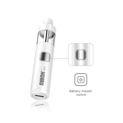 Penna per pod Vape monouso da 3 ml con barra Awak ricaricabile, spessa Penna vaporizzatore d&prime;olio, batteria 500 mAh, cartuccia pod da 3 ml