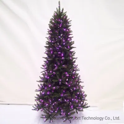 Factory Low Cost 6.5FT/7FT/7.5FT albero a cerniera in policromo di Natale pre-illuminato