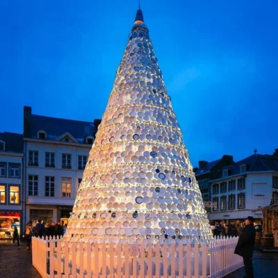 2021 fornitura in fabbrica di materiale esterno gigante artificiale commerciale 10m 24m 30m Albero di Natale con luce per lo shopping Mall decorazione